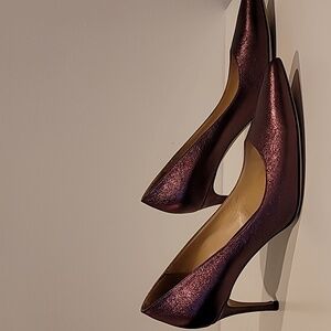 Vetiver purple metallic shimmer heels size 39 EUC